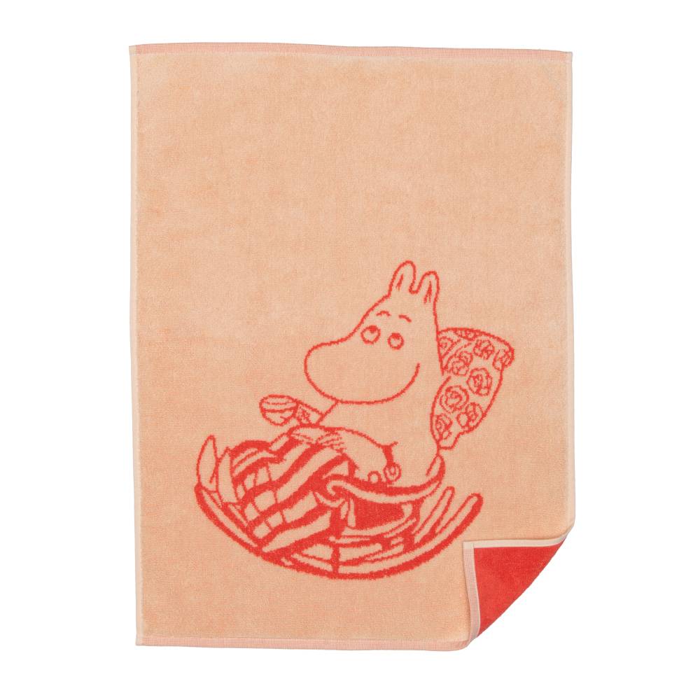 Moominmamma Hand Towel 50x70cm Peach - The Official Moomin Shop