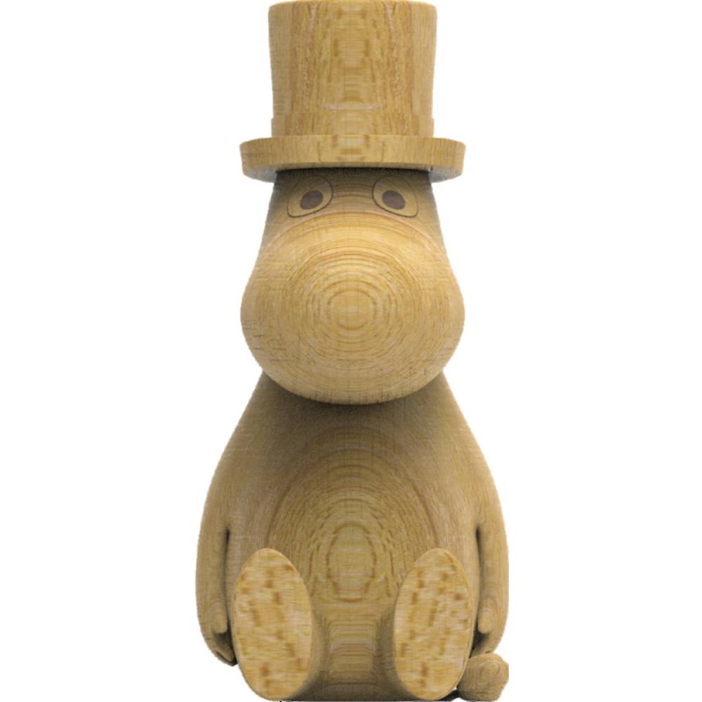 Moominpappa Wooden Figurine 10cm - The Official Moomin Shop