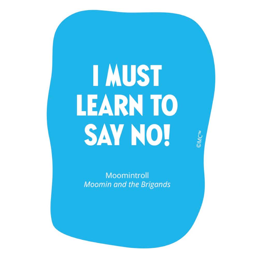 Moomintroll Say-no Vinyl Sticker - The Official Moomin Shop