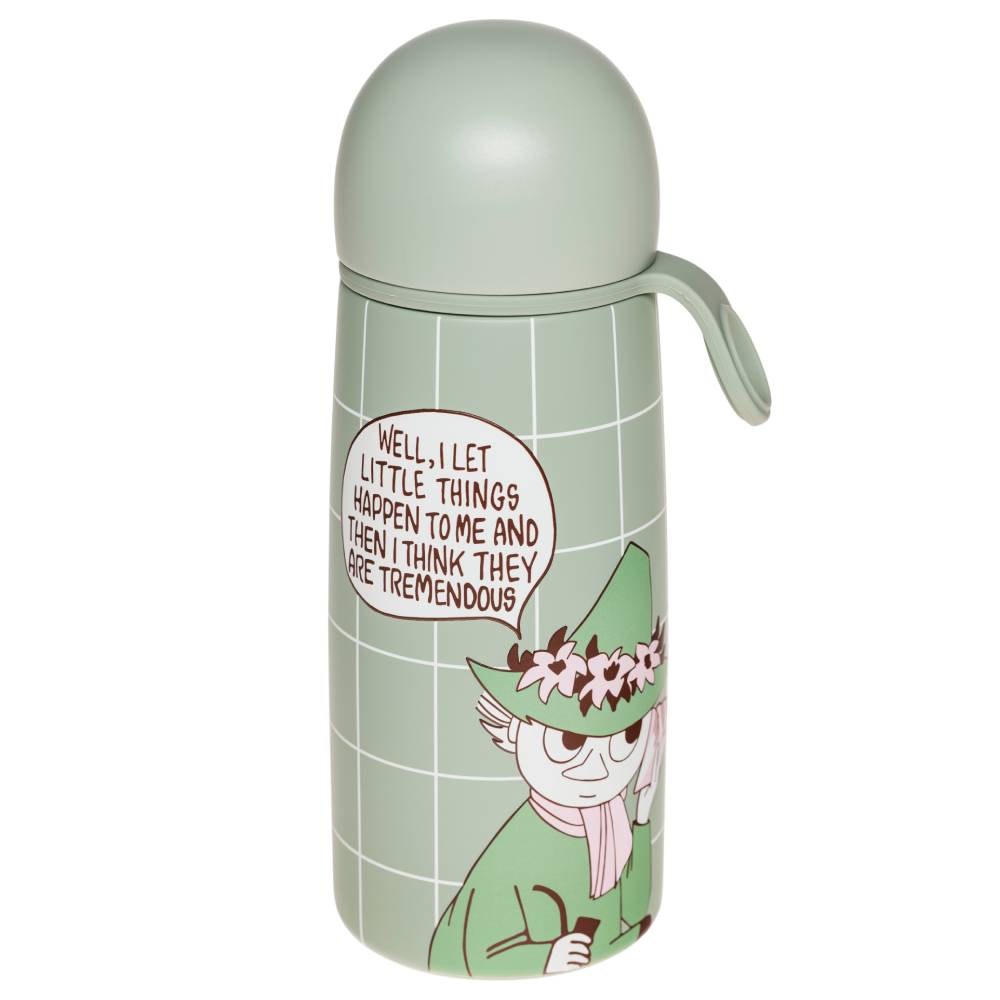 Snufkin Thermal Bottle 0.45L Green - The Official Moomin Shop