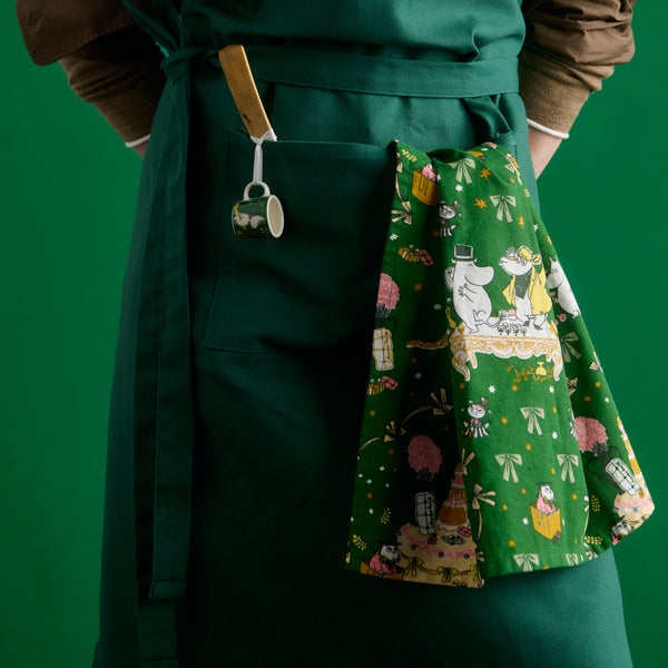 Moomin Gift Of Love Kitchen Towel 50x70cm Green - The Official