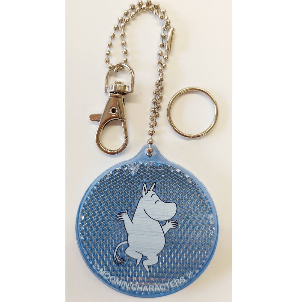 Moomintroll Reflector Round Blue - The Official Moomin Shop
