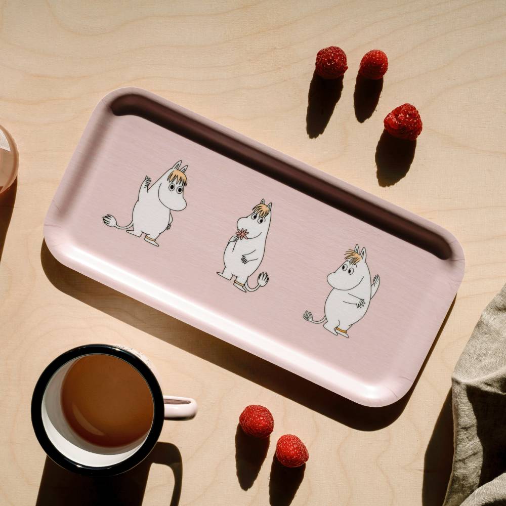 Snorkmaiden Retro Tray 27x13cm Pink - The Official Moomin Shop