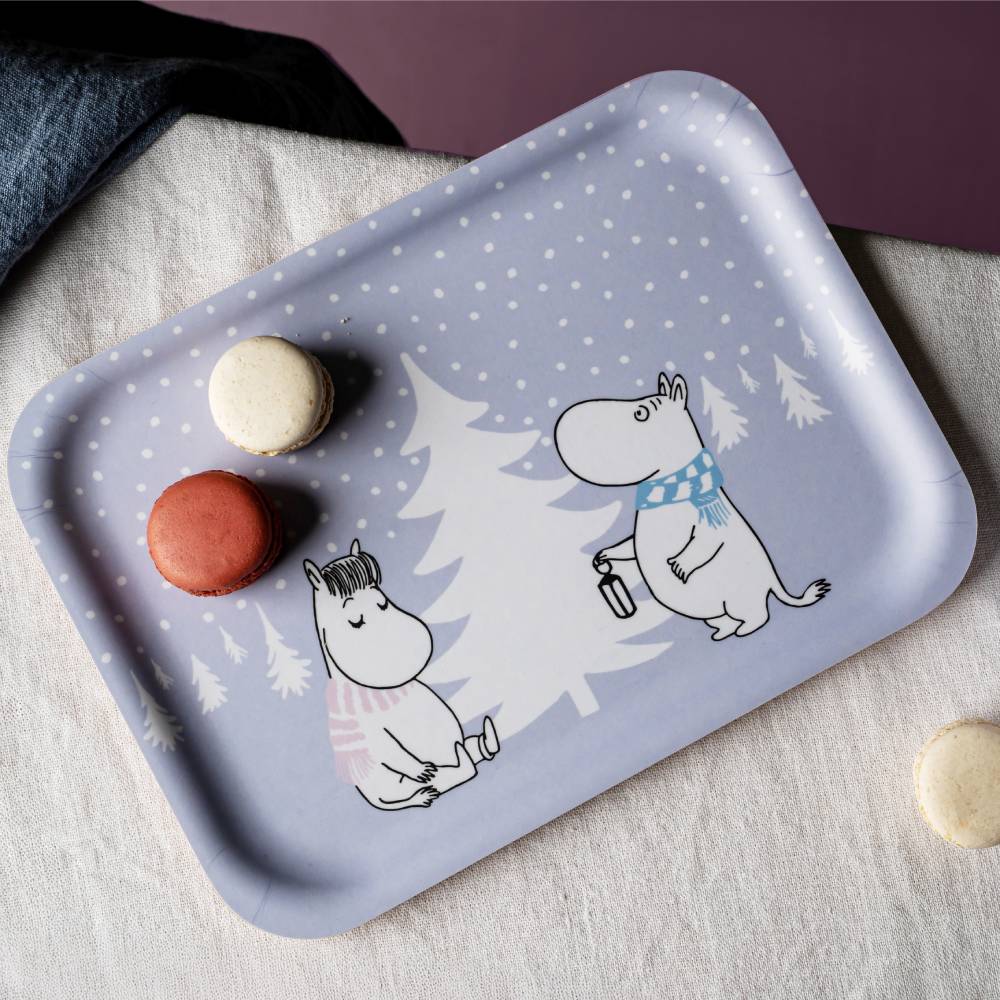Moomin Snowfall Tray 27x20cm - The Official Moomin Shop