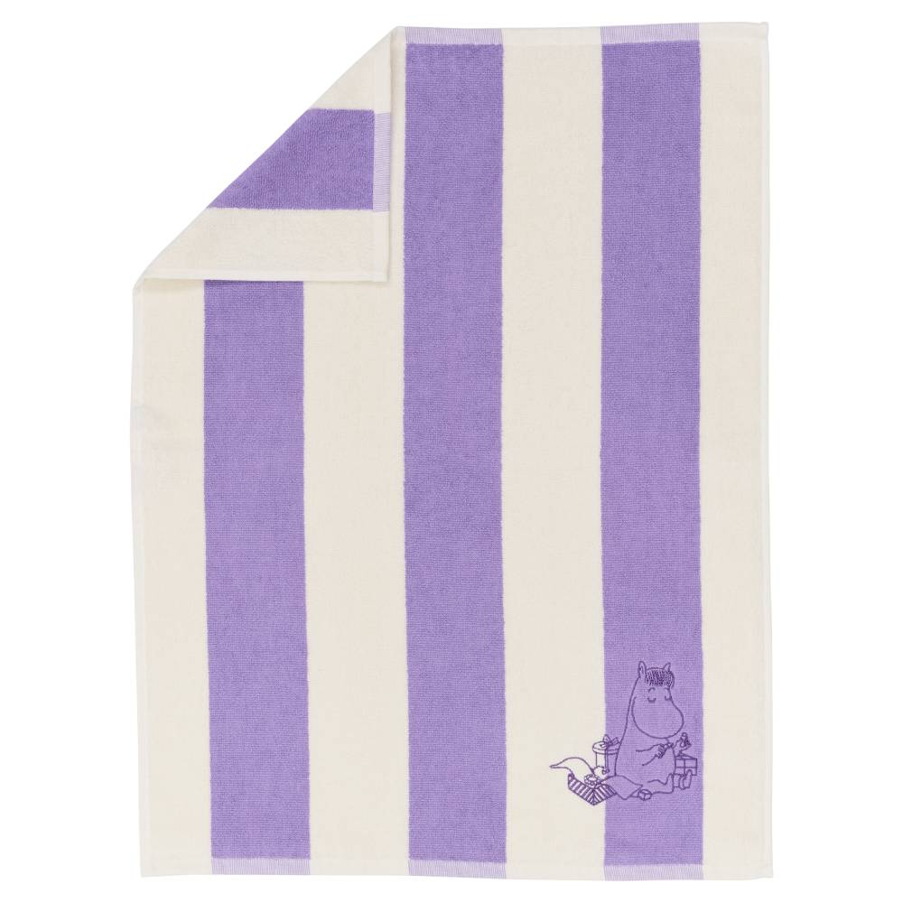 Snorkmaiden Stripe Hand Towel 50 x 70 cm Purple - Moomin Arabia - The Official Moomin Shop