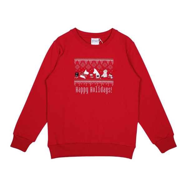 Moomin Happy Holidays Shirt Red Adults - Martinex - The Official Moomin Shop