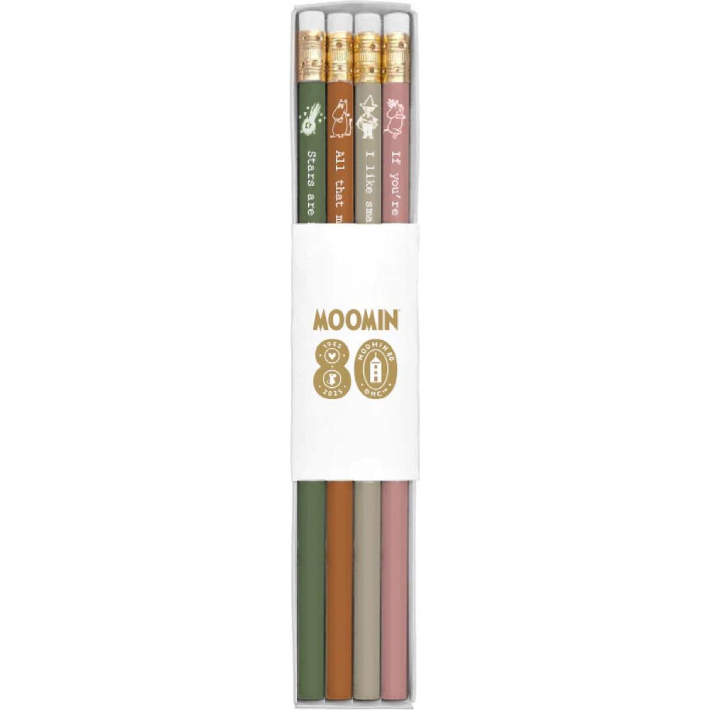Moomin 80 Pencils Quotes 4pcs - The Official Moomin Shop