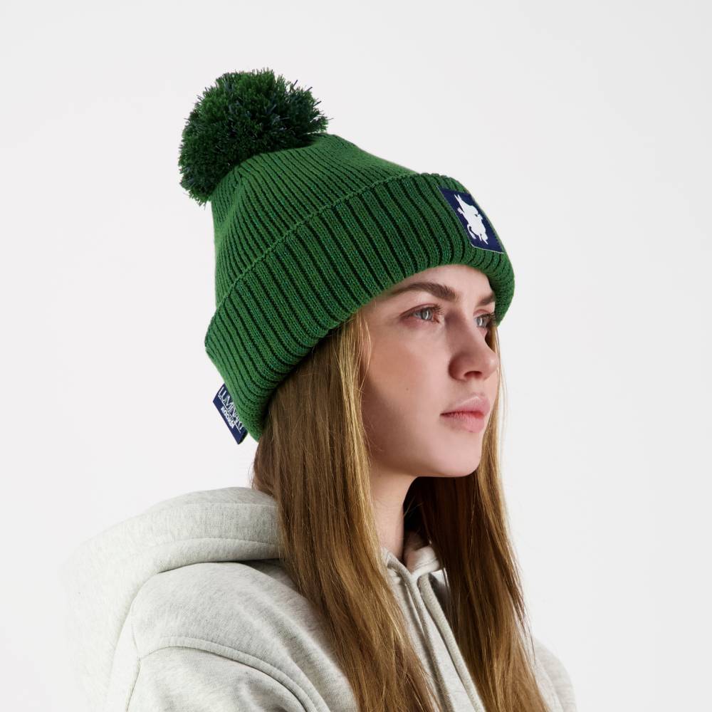 Moomintroll Reflecting Pompom Beanie Green - The Official Moomin Shop