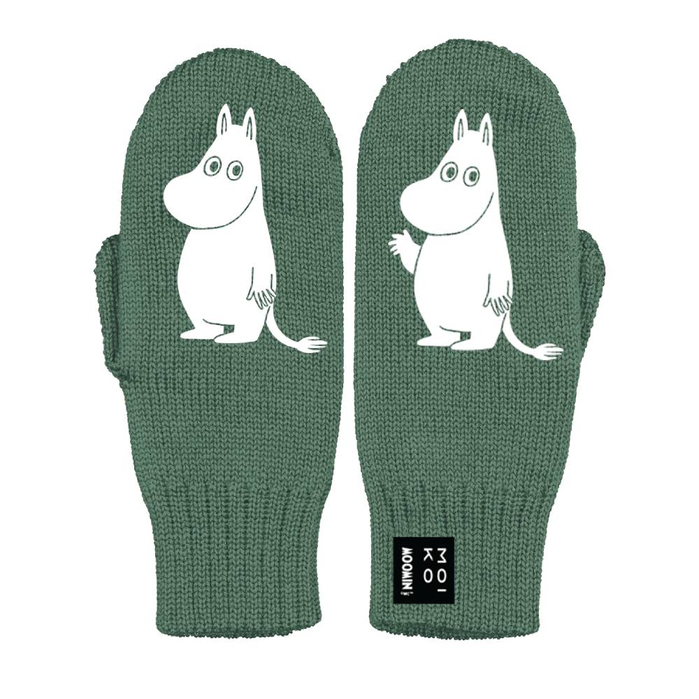 Moomintroll Hello Mittens Sage - The Official Moomin Shop