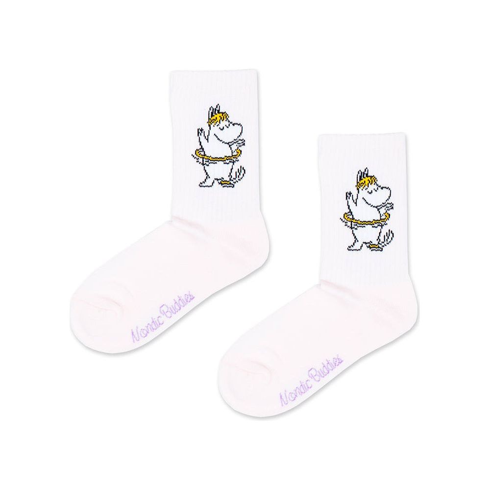 Snorkmaiden Dancing Retro Socks Light Pink 36-42 - Nordicbuddies - The Official Moomin Shop