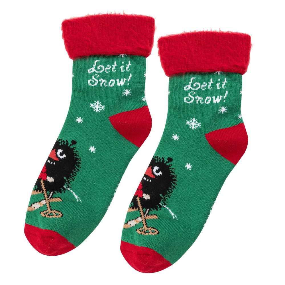 Stinky Winter Fluffy Socks Green - The Official Moomin Shop