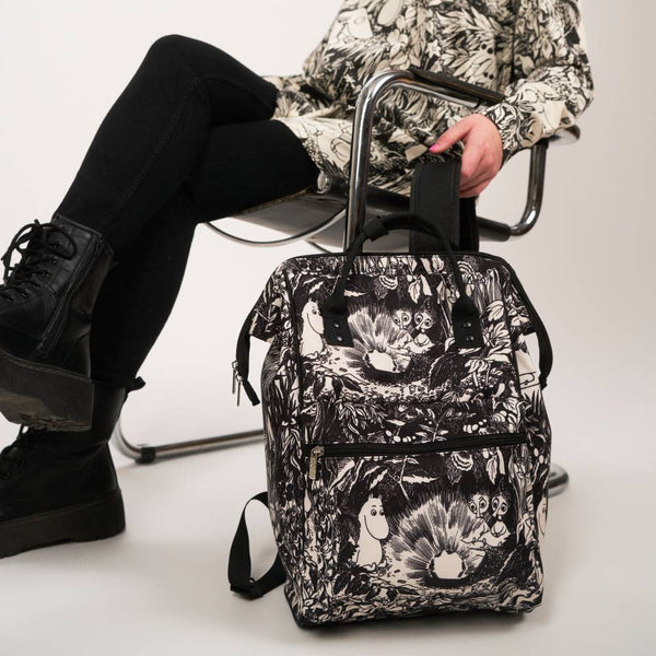 Moomin LeSportsac Backpack Large Print All Over Moomin Ruby Backpack Putty - The Official Moomin Shop main image 3