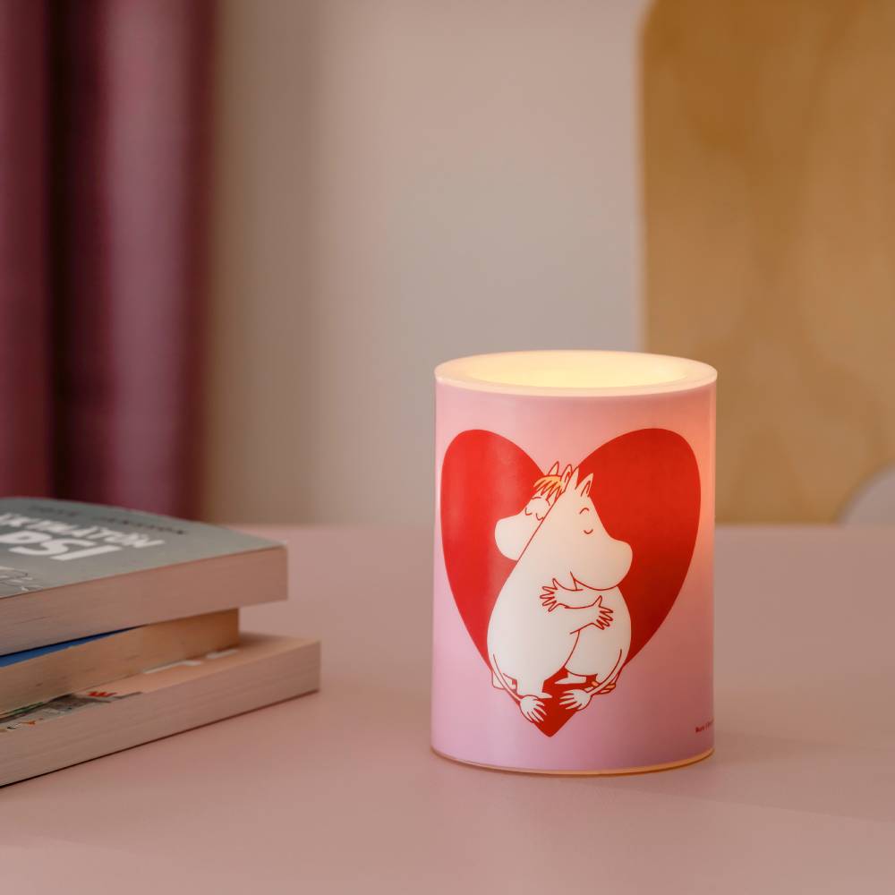 Moomin Heart LED Candle 10cm - The Official Moomin Shop