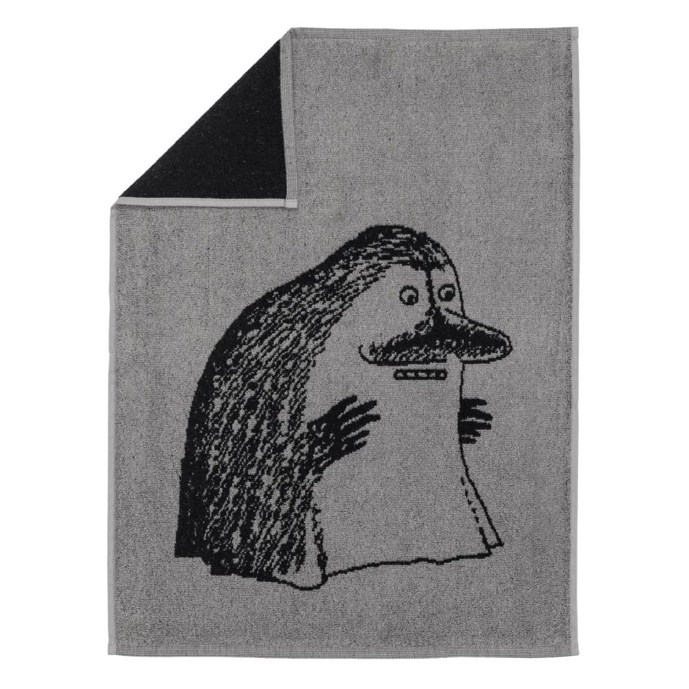 The Groke Hand Towel 50x70cm Grey - The Official Moomin Shop