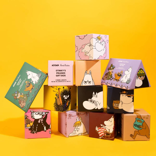 Moomin Adventure Sock 36-42 Gift Box 2-set - The Official Moomin Shop