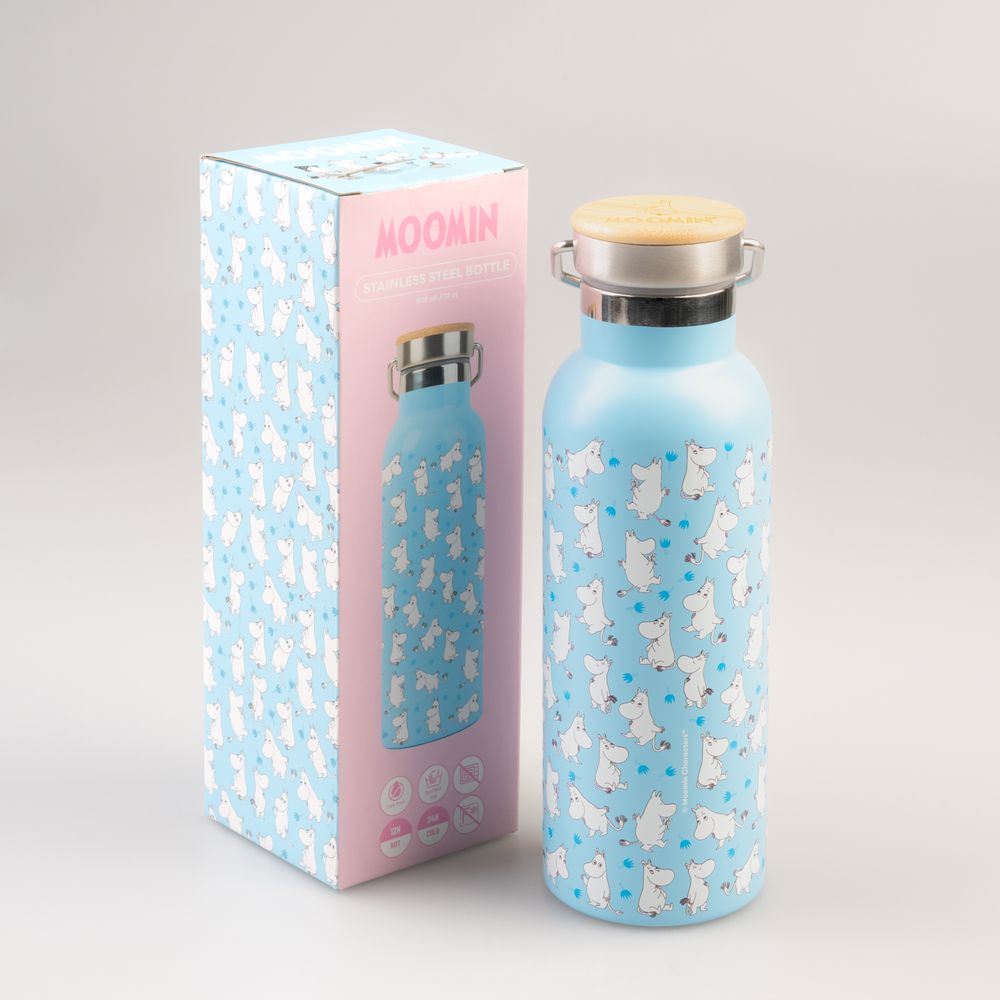 Moomintroll Water Bottle Lightblue - The Official Moomin Shop