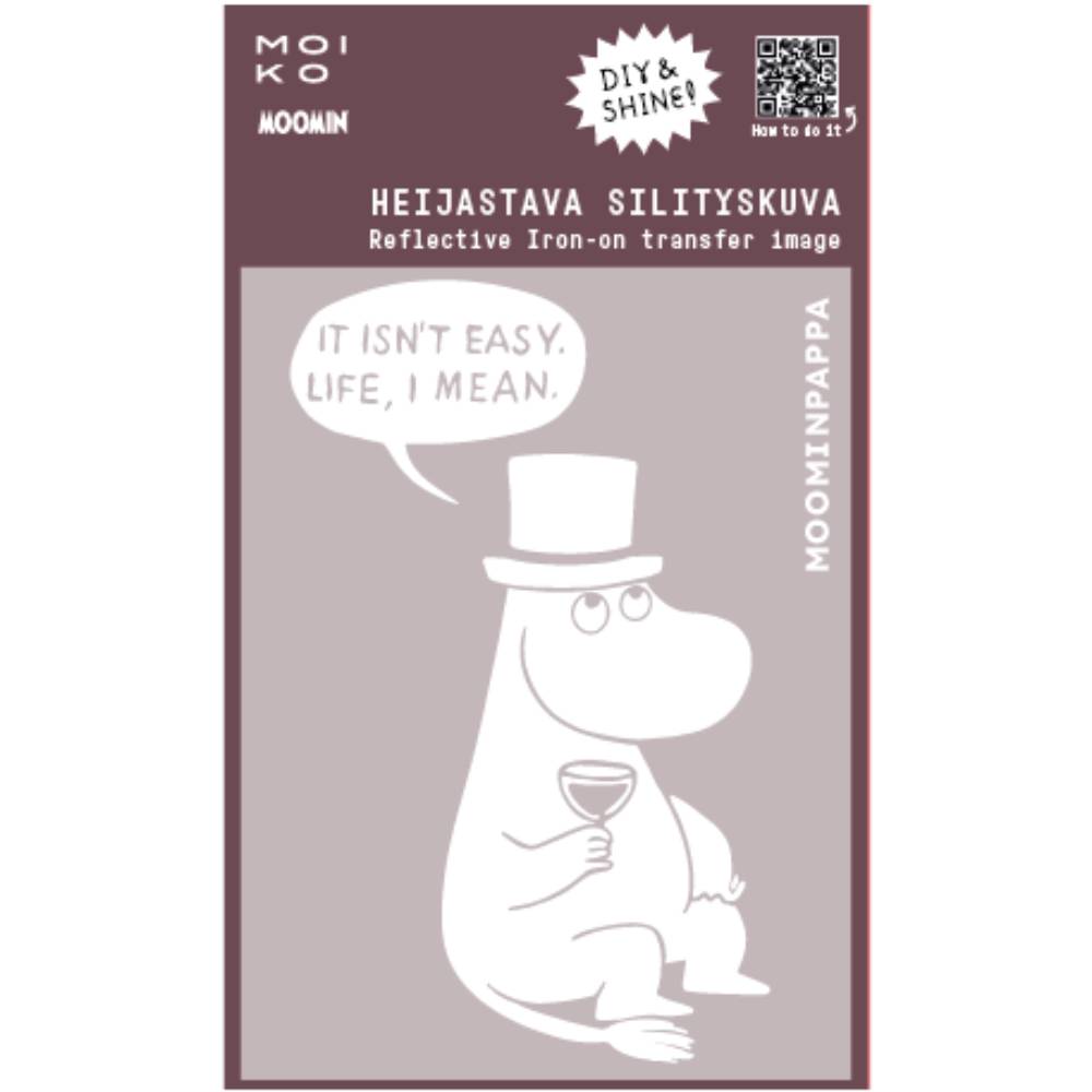 Moominpappa Philosopher Reflective Textile Image - The Official Moomin Shop