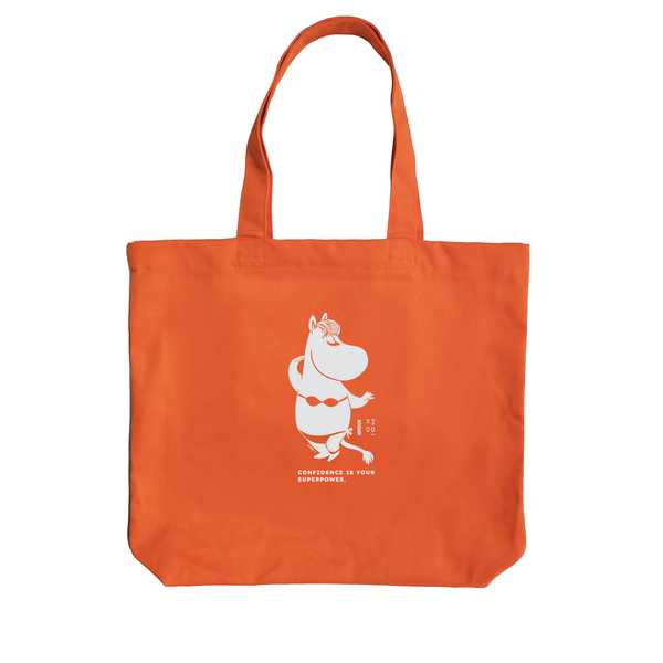 Snorkmaiden Confidence Reflective Tote Bag Orange - The