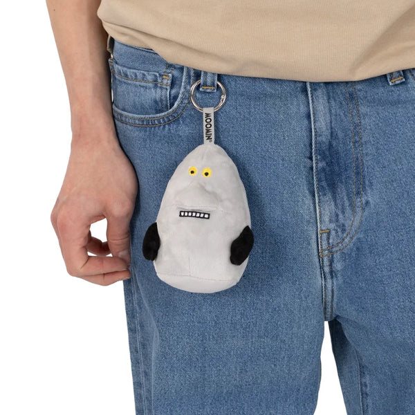 The Groke Plushie Key Ring Gray - The Official Moomin Shop