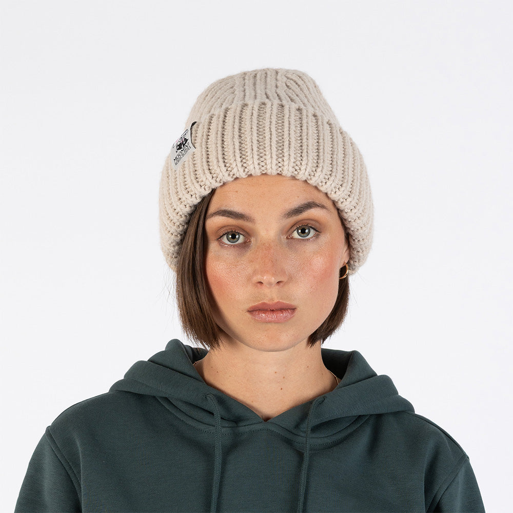 Little My Chunky Beanie Beige - The Official Moomin Shop