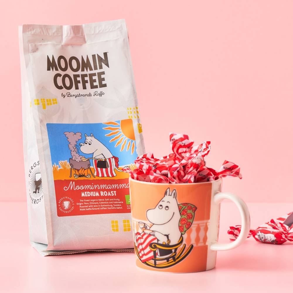 Moominmamma Coffee Medium Roast & Peppermint Candy Bag & Moominmamma Marmelade Mug Bundle - The Official Moomin Shop - The Official Moomin Shop