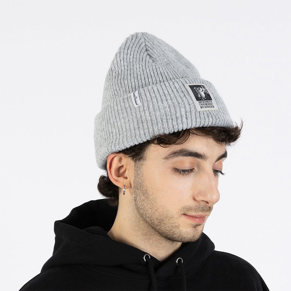 Moomin Novels Collection Beanie Grey - The Official Moomin Shop
