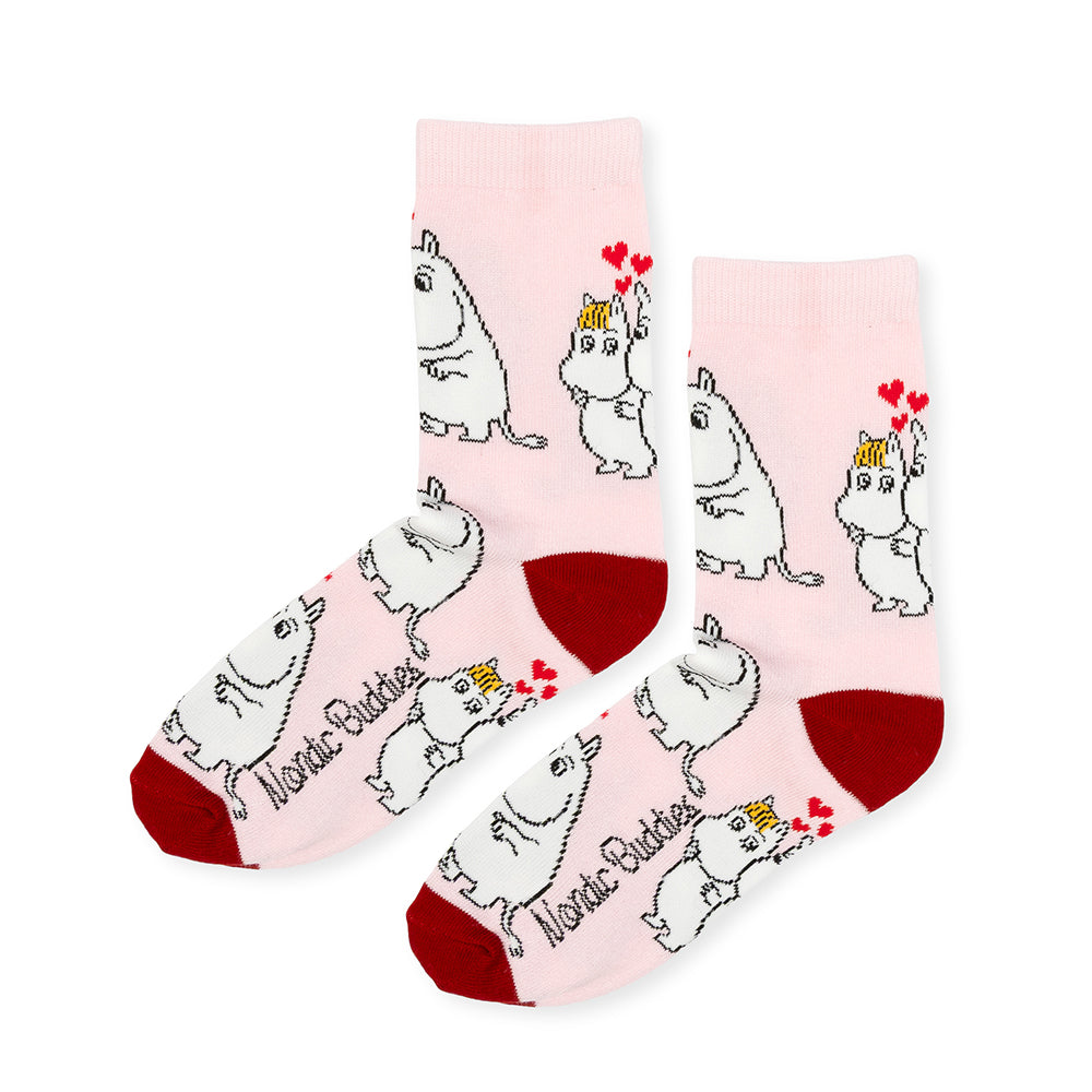 Moomins Love 36-42 Socks Pink - The Official Moomin Shop