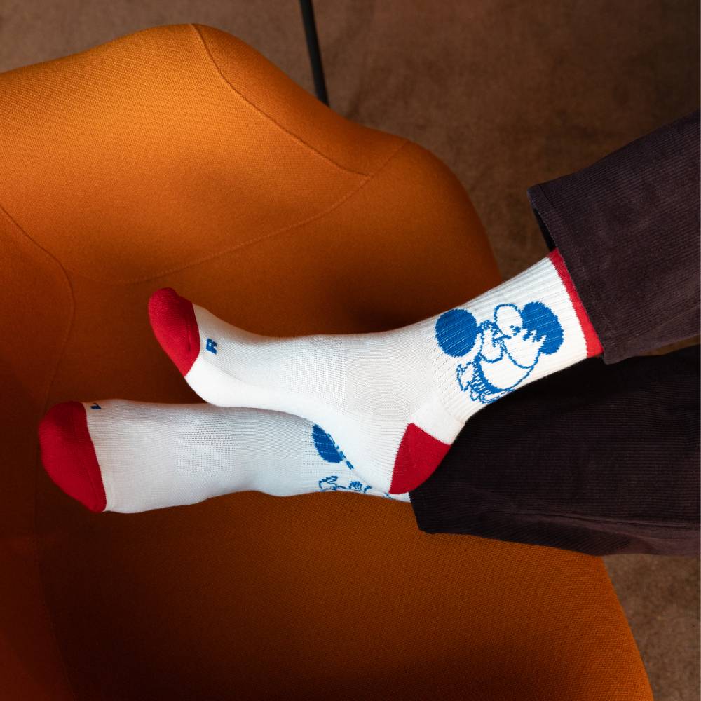 Moomintroll Exercising Active Socks 36-42 White - The Official Moomin Shop