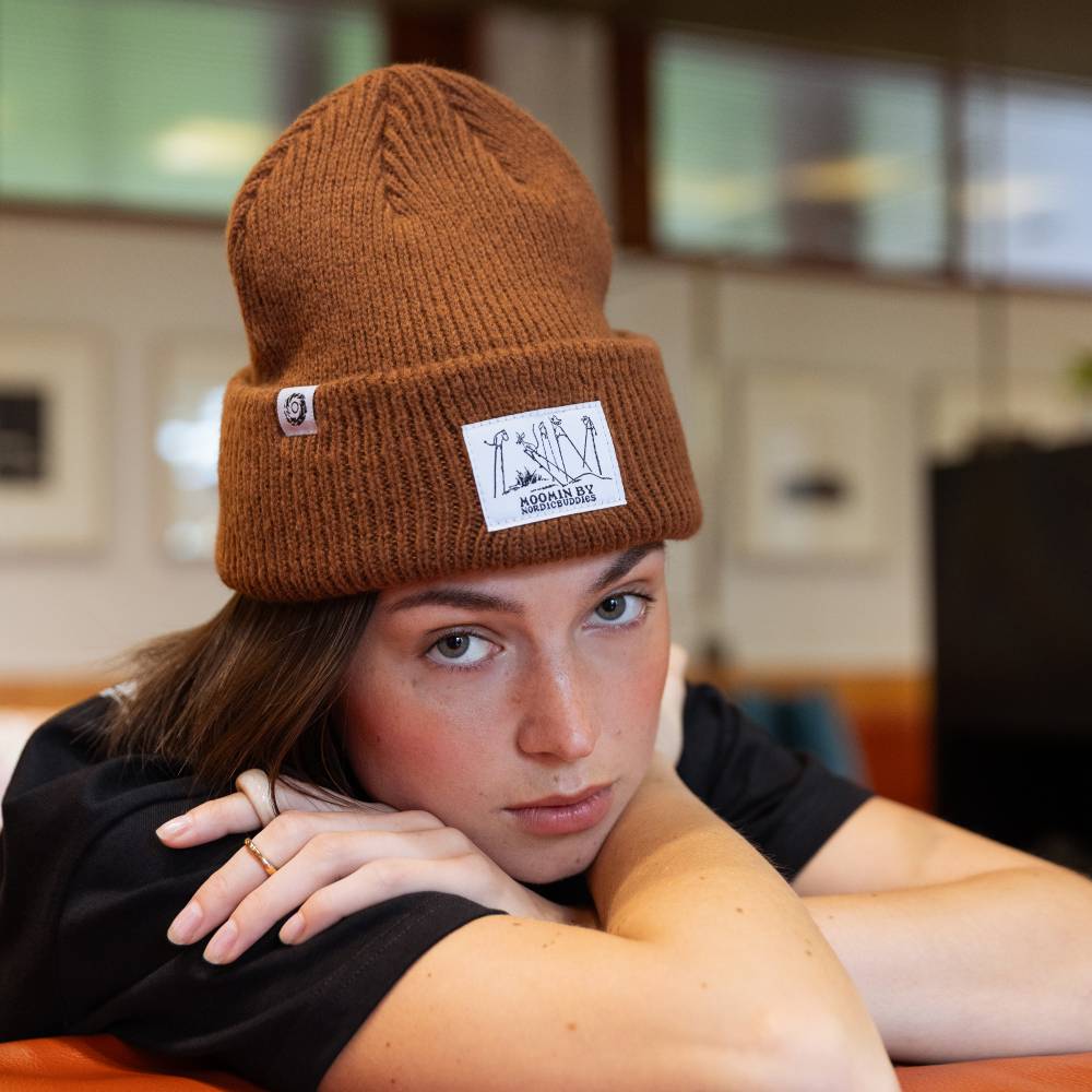 Moomin Novels Collection Beanie Brown - The Official Moomin Shop