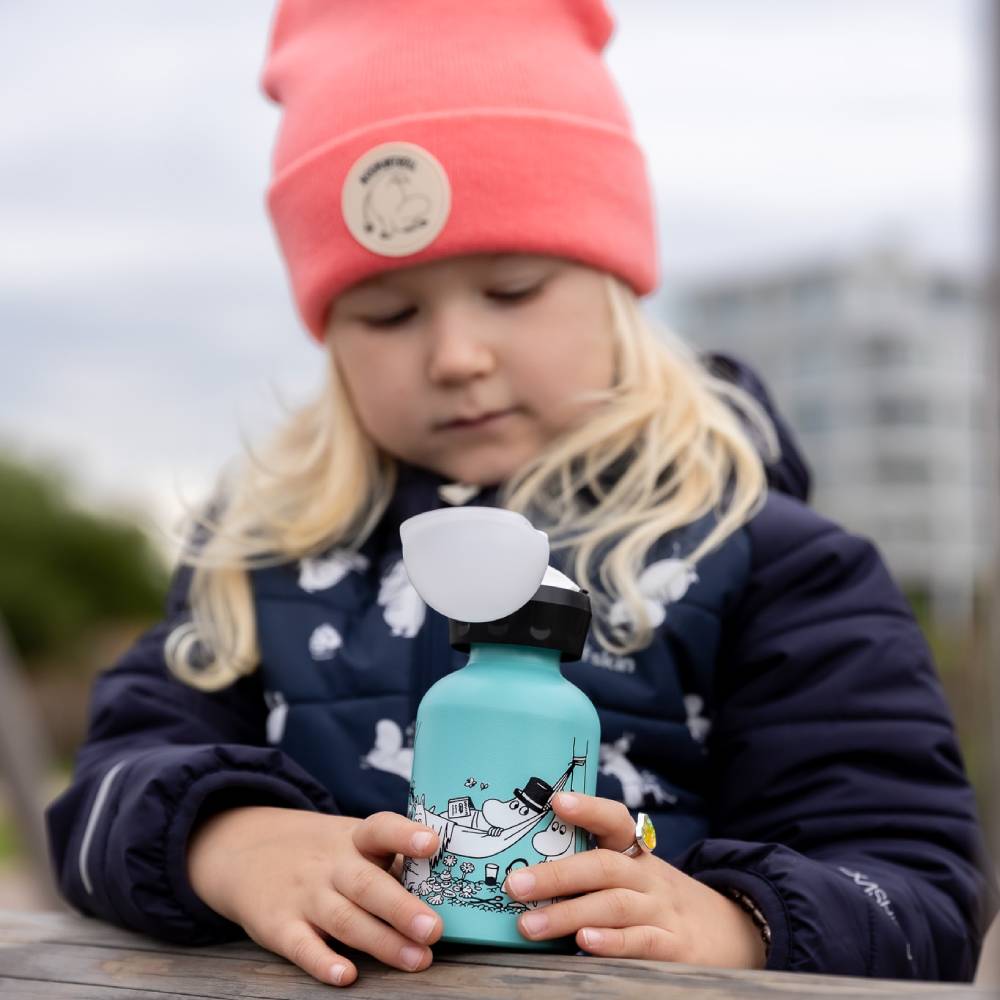 Moomintroll Beanie Coral - Jack Wolfskin - The Official Moomin Shop