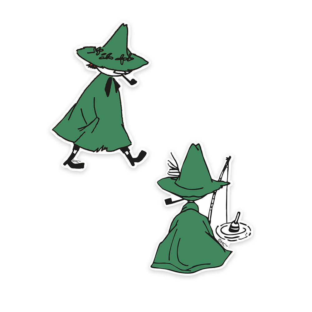 Snufkin Fishing XL Stickers 2-set - The Official Moomin Shop