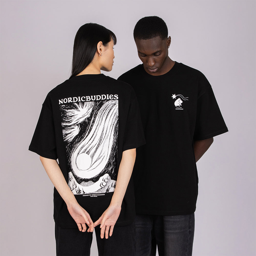 Moomin Comet Pyrstötähti T-shirt Unisex Black - The Official Moomin Shop