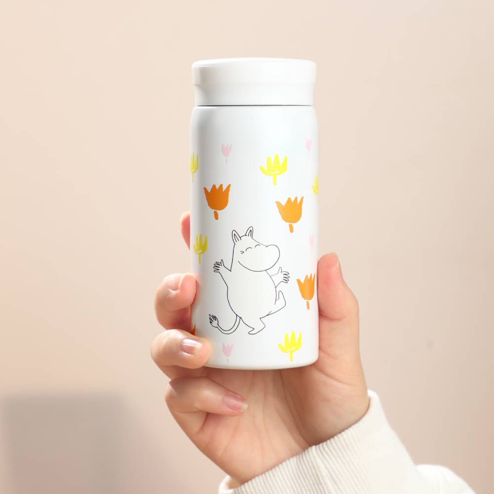 Moomintroll Flowers Vacuum Cup 200ml - The Official Moomin Shop