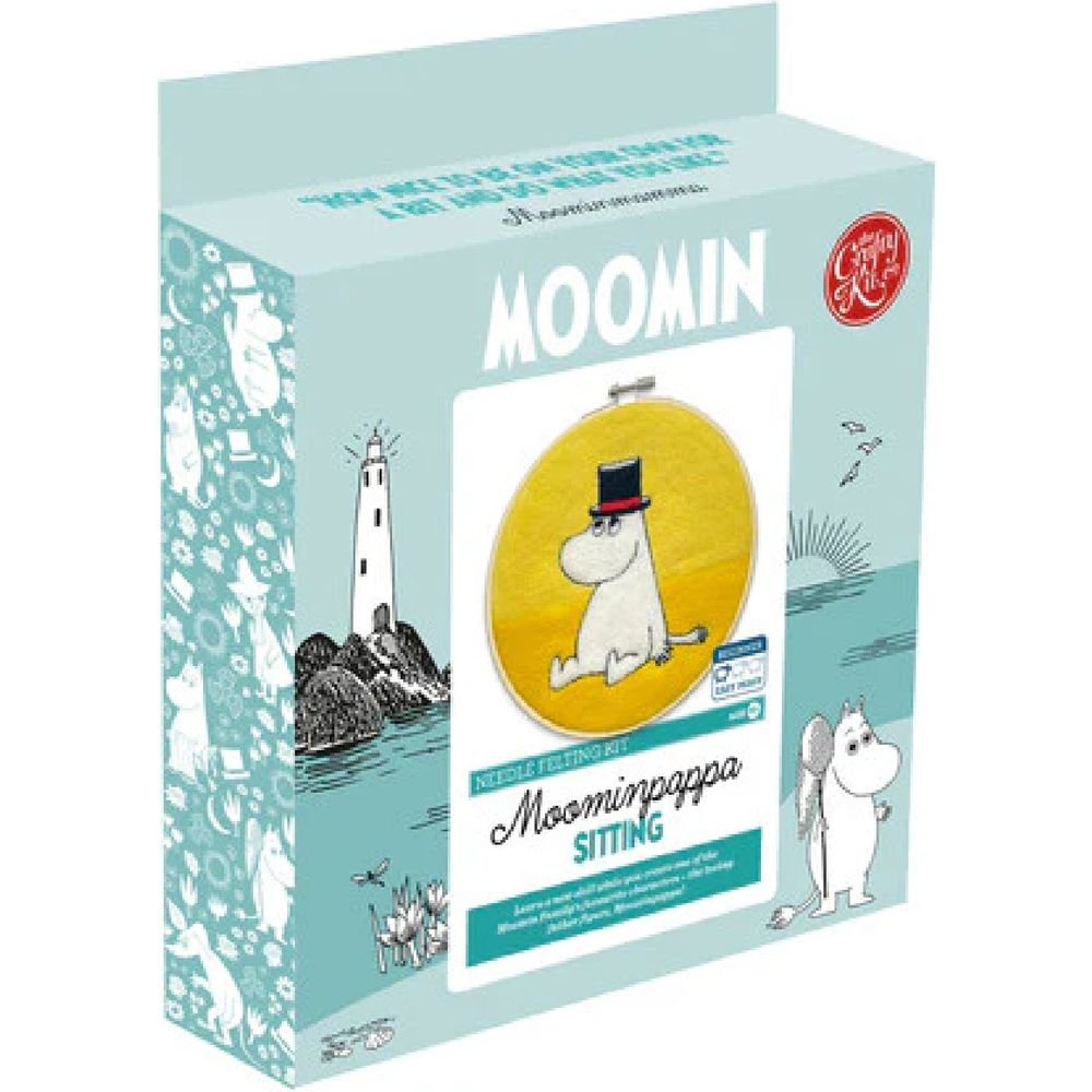 Moominpappa Sitting Needle Felting Kit - The Crafty kit Company - The Official Moomin Shop
