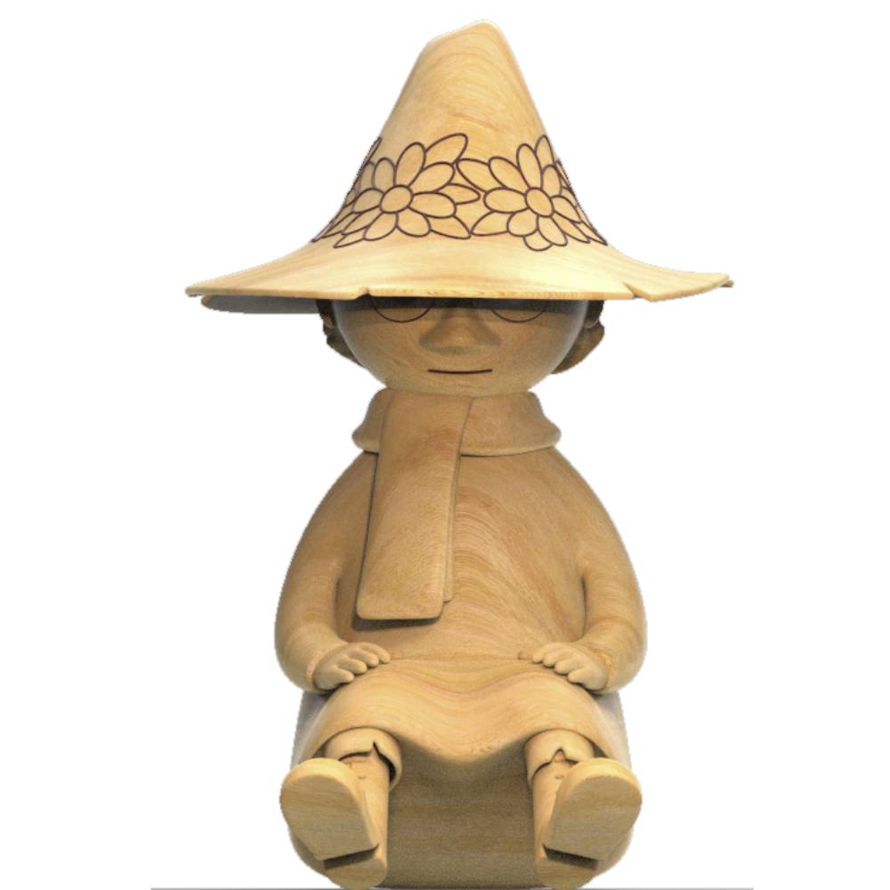 Snufkin Wooden Figurine 9cm - The Official Moomin Shop