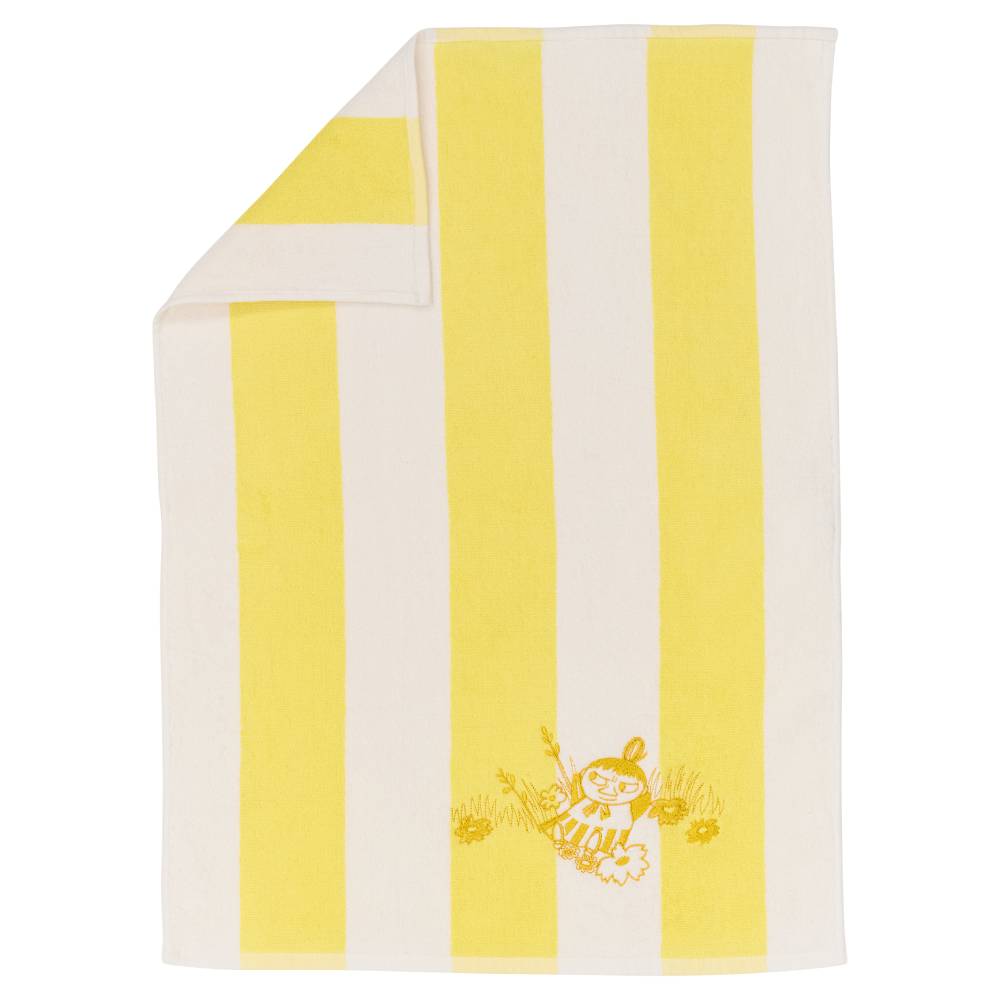 Little My Stripe Hand Towel 50 x 70 cm Yellow - Moomin Arabia - The Official Moomin Shop