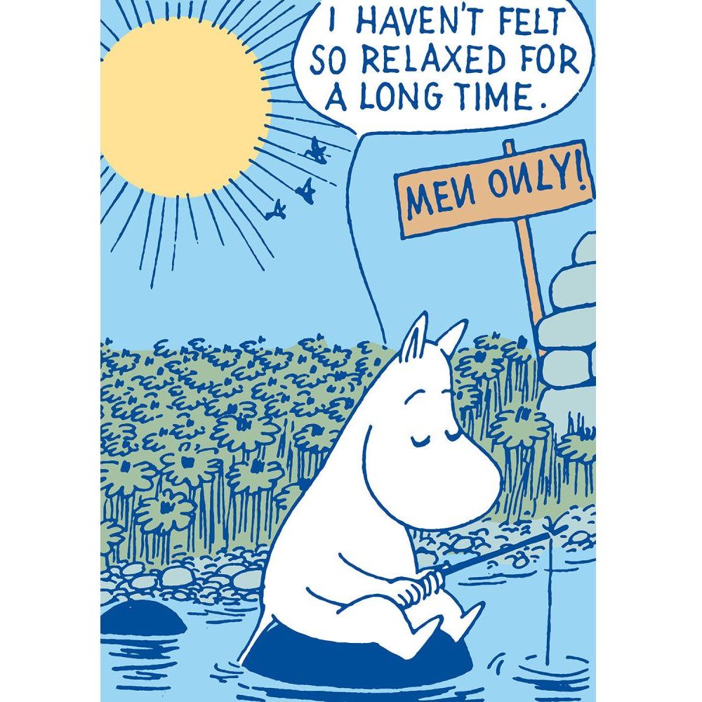 Moomintroll Relaxed Greeting Card - Hype Cards - The Official Moomin Shop