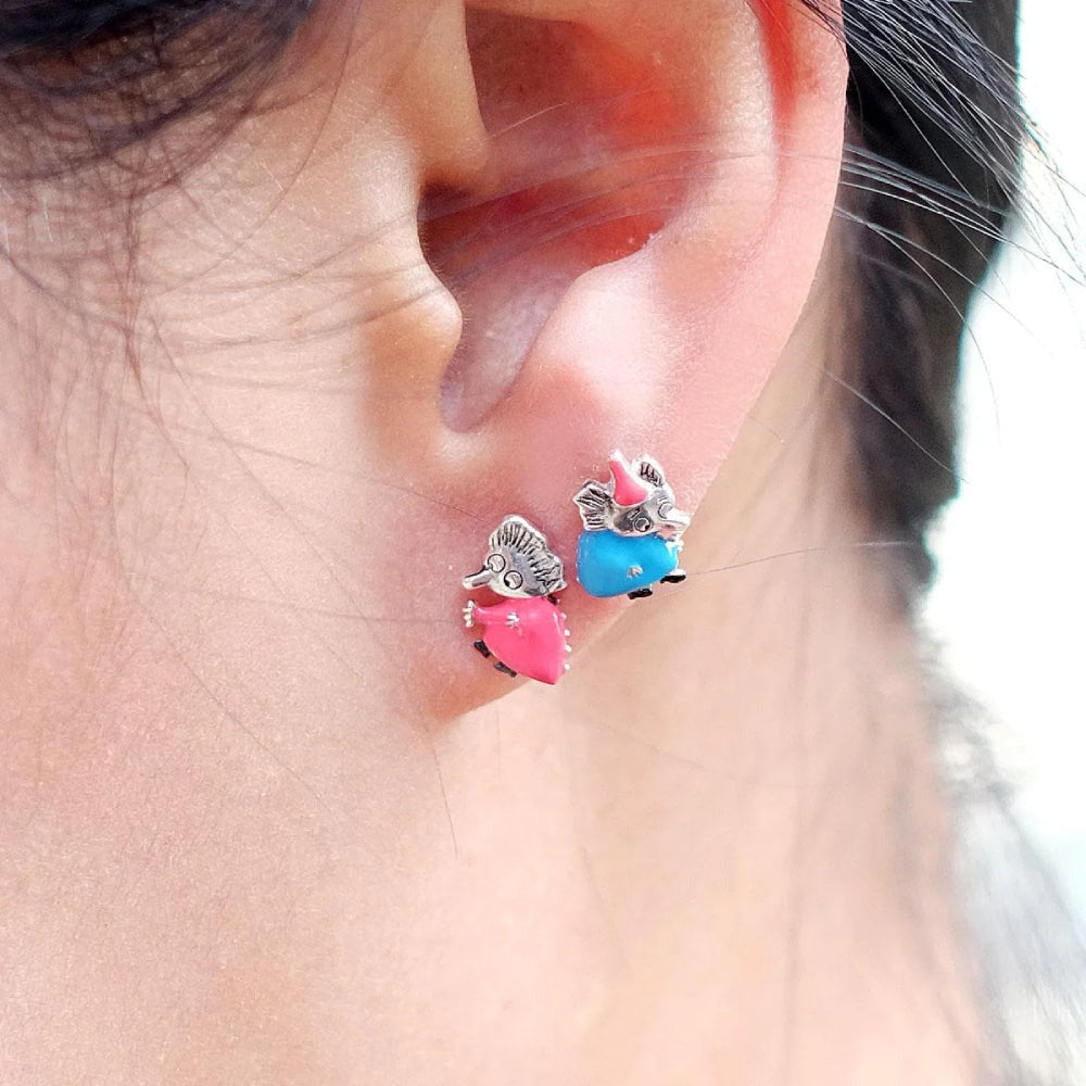 Thingumy And Bob Stud Earrings - Moress Charms - The Official Moomin Shop