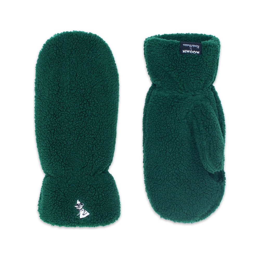Snufkin Fleece Mittens Green - Nordicbuddies - The Official Moomin Shop