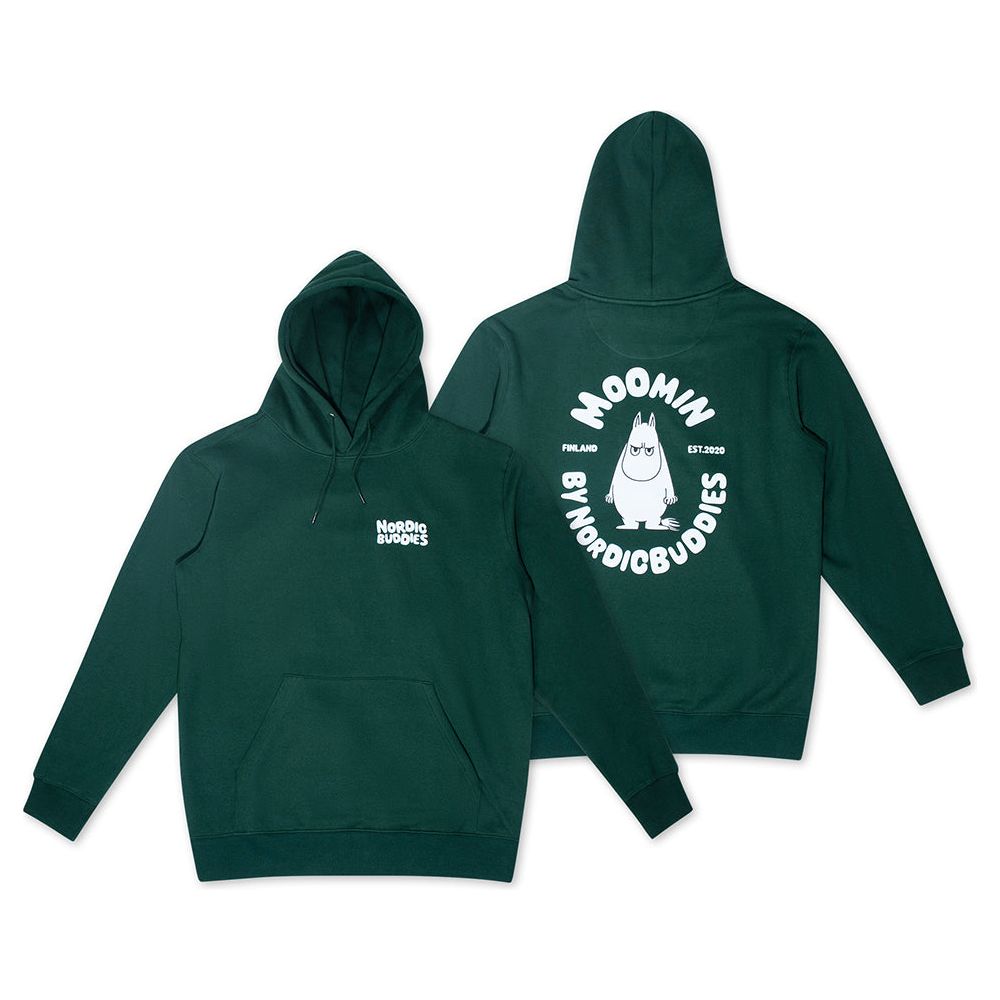Moomintroll Hoodie Green - Nordicbuddies - The Official Moomin Shop