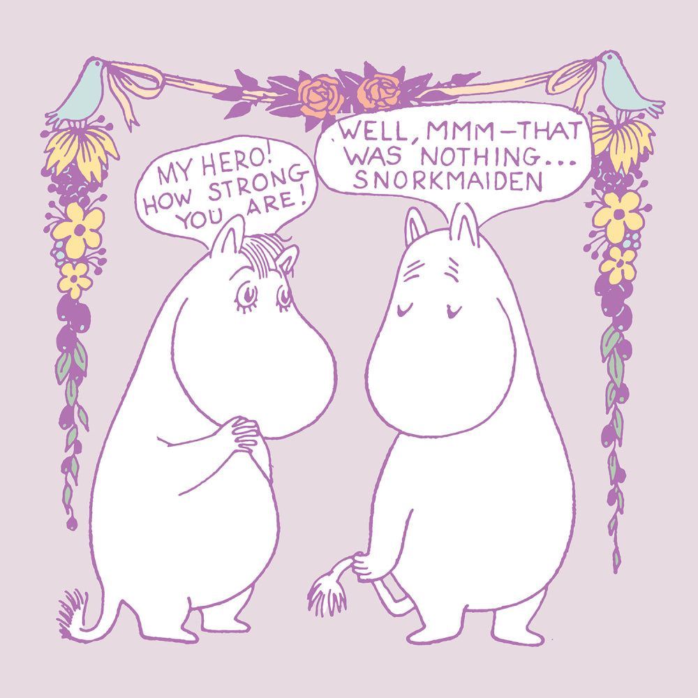 Moomintroll &amp; Snorkmaiden Greeting Card - Hype Cards - The Official Moomin Shop