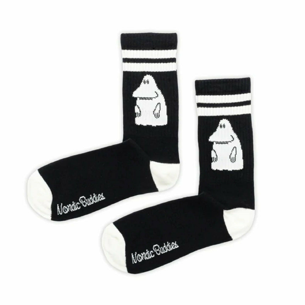 The Groke Retro Socks Black - Nordicbuddies - The Official Moomin Shop