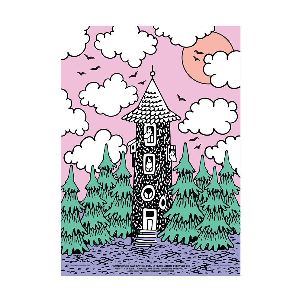 Moominvalley Poster Multicolour - Nordicbuddies - The Official Moomin Shop