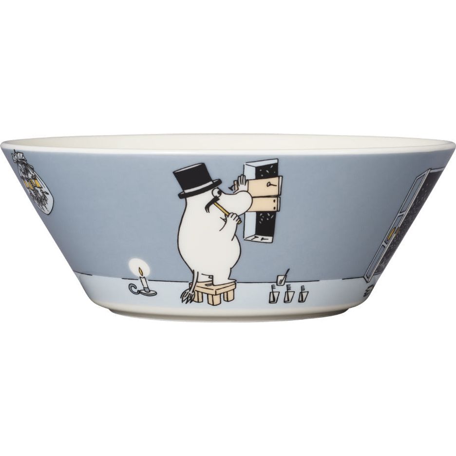Moominpappa Bowl Grey 15cm - The Official Moomin Shop