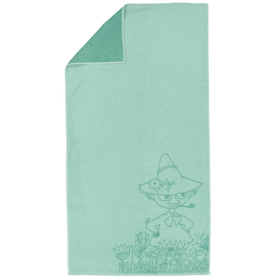 Snufkin Bath Towel 70x140cm Mint - Moomin Arabia - The Official Moomin Shop