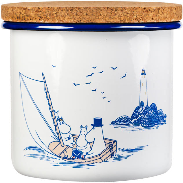 Moomin Sailors Jar with a lid 1,3 L - Muurla - The Official Moomin Shop