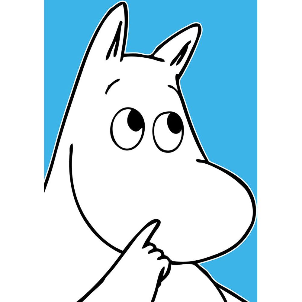 Moomintroll Greeting Card Blue - Hype Cards - The Official Moomin Shop