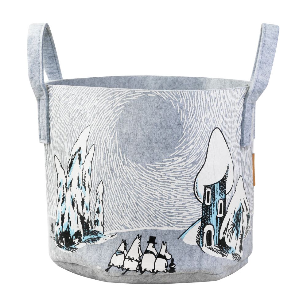 Moomin Snowy Valley Storage Basket - Muurla - The Official Moomin Shop