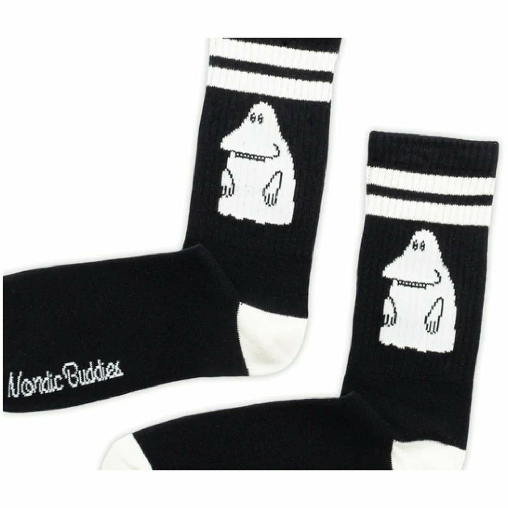 The Groke Retro Socks Black - Nordicbuddies - The Official Moomin Shop