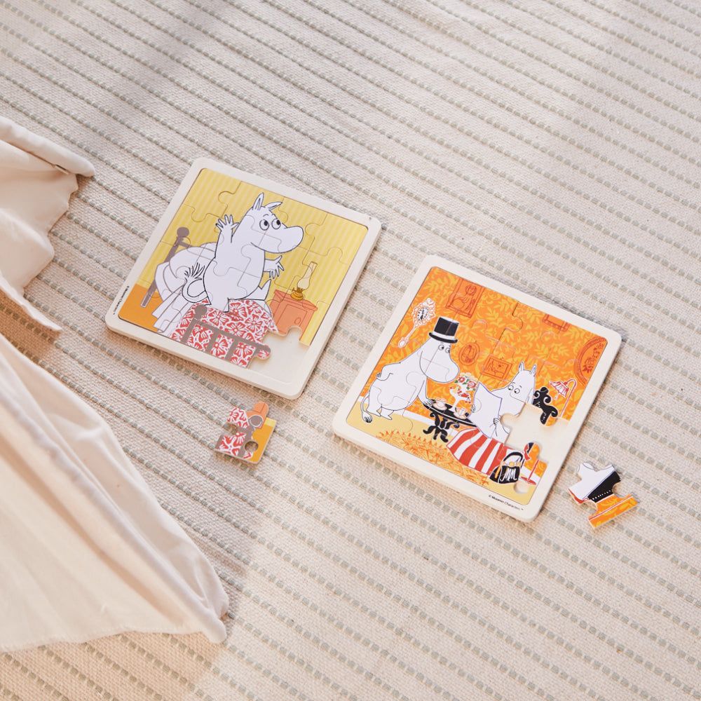 Moomin Bedtime Jumping Wooden Square Puzzle - Barbo Toys - The Official Moomin Shop